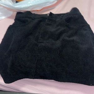 Black mini skirt
